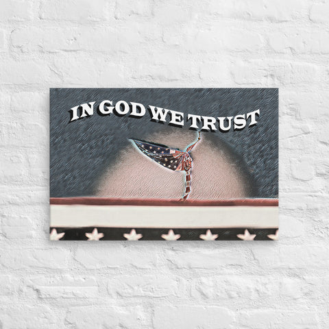 -In God We Trust | Custom Painted Print Canvas