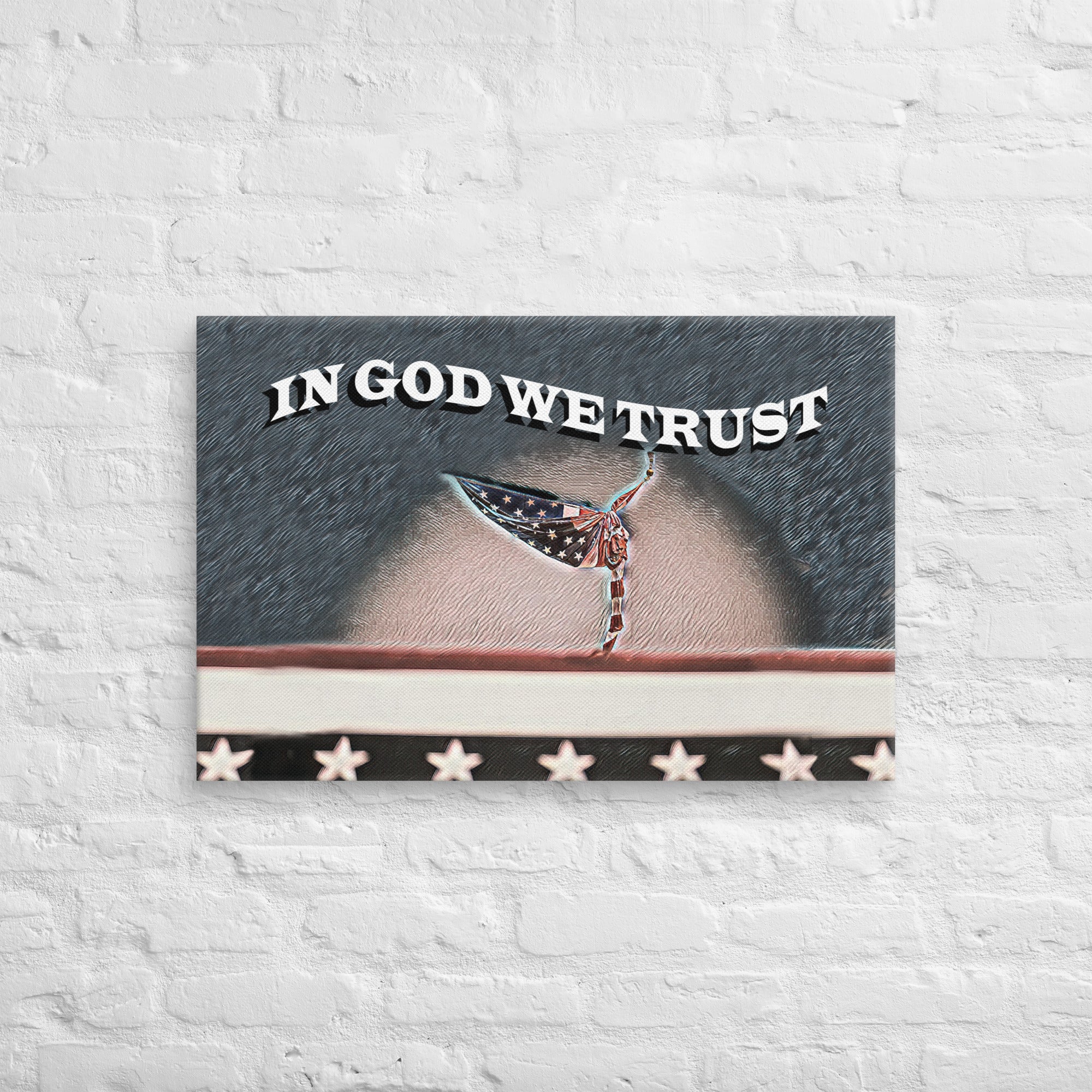 -In God We Trust | Custom Painted Print Canvas