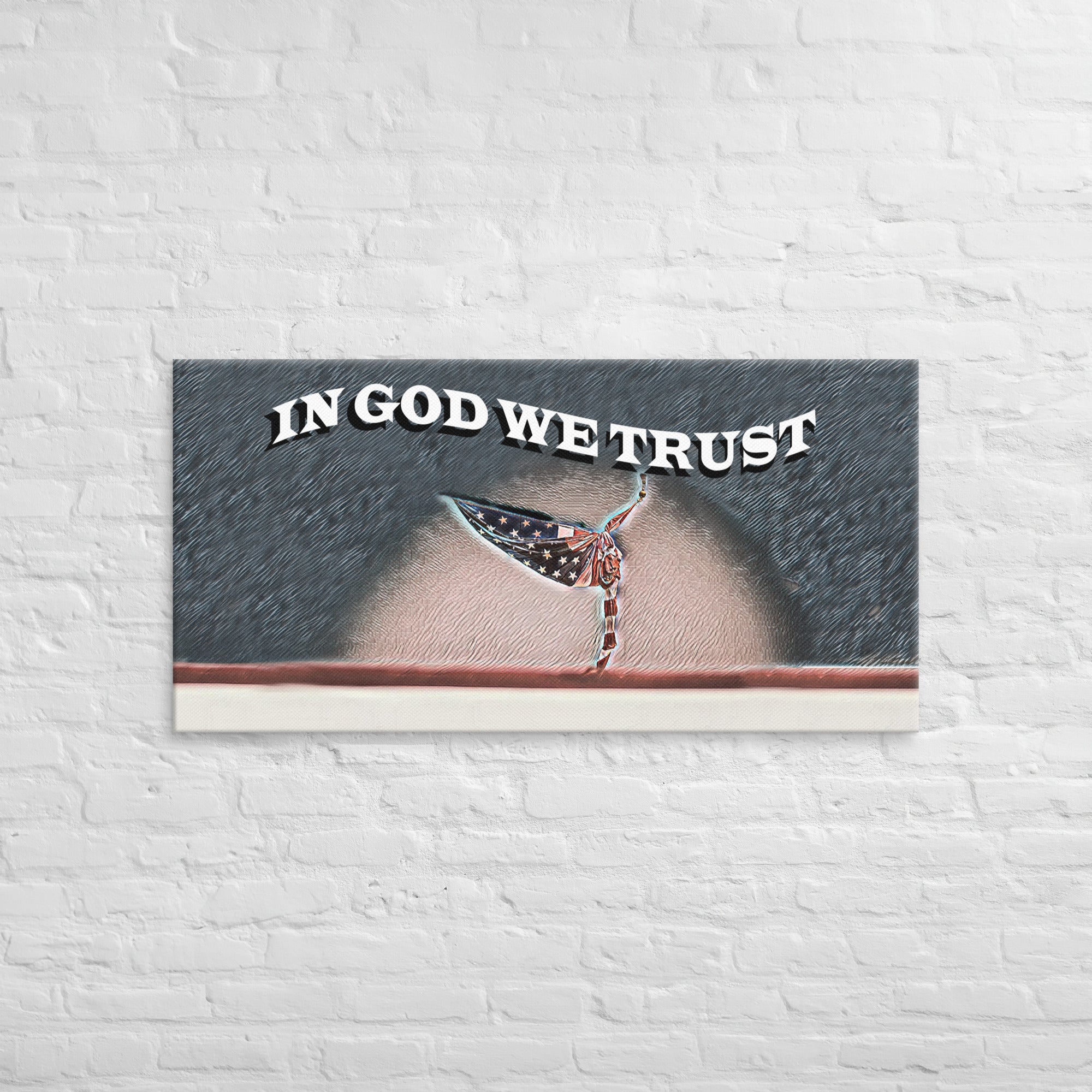 -In God We Trust | Custom Painted Print Canvas