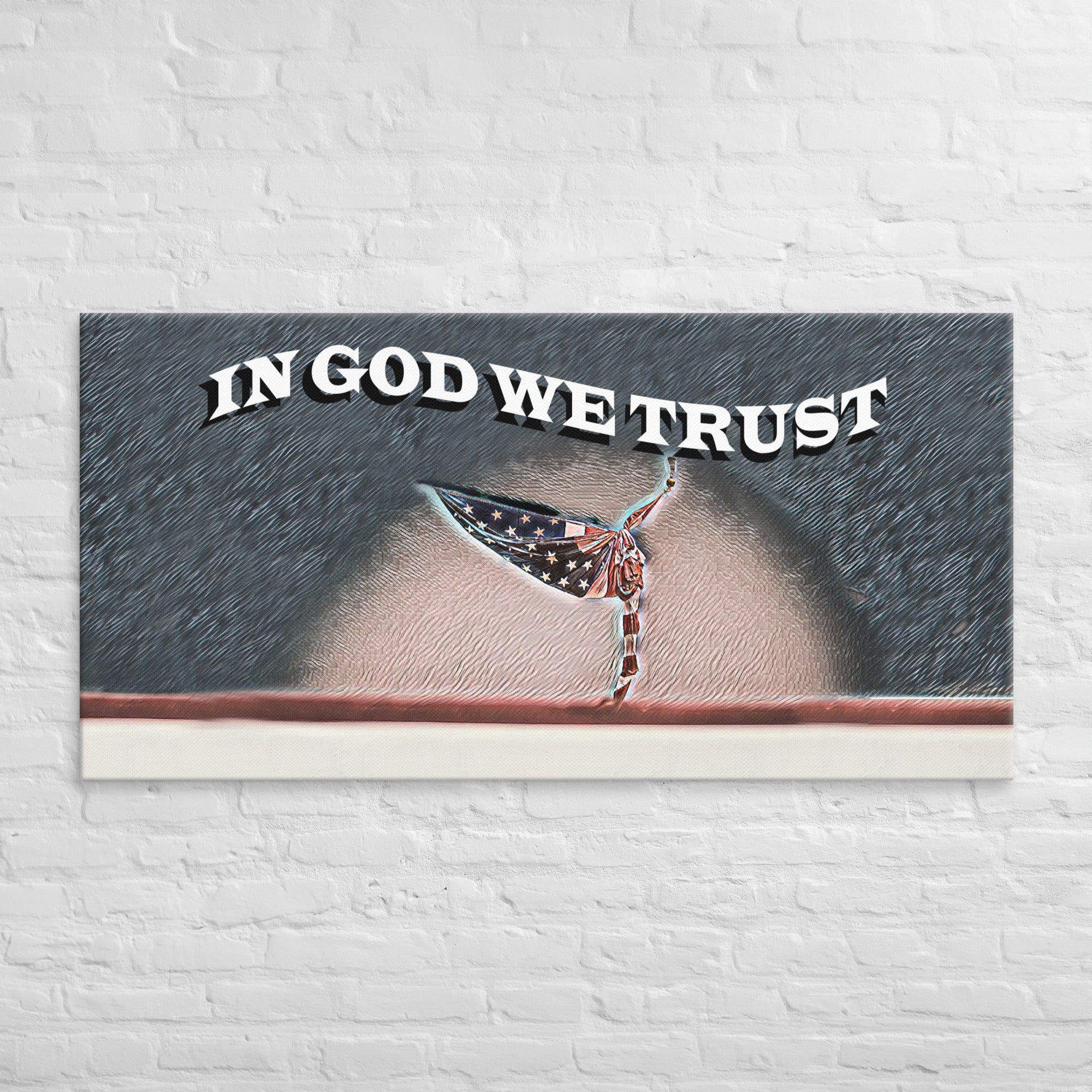 -In God We Trust | Custom Painted Print Canvas