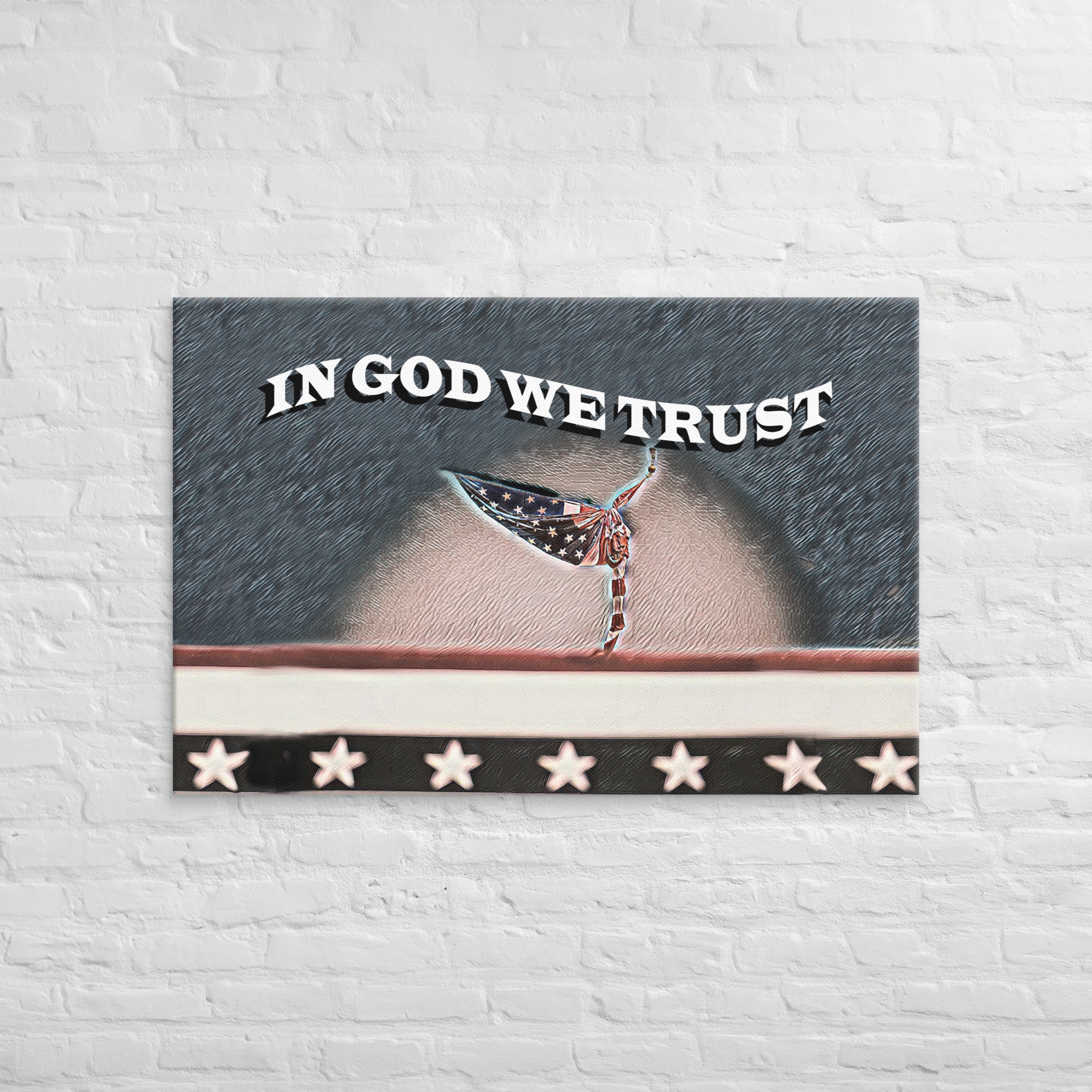 -In God We Trust | Custom Painted Print Canvas