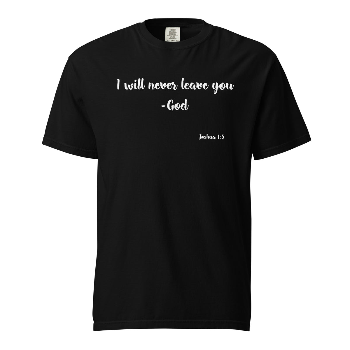 -Joshua 1:5 | T-Shirt (White Letters)