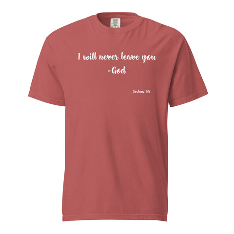 -Joshua 1:5 | T-Shirt (White Letters)