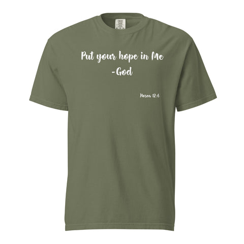 -Hosea 12:6 | T-Shirt (White Letters)