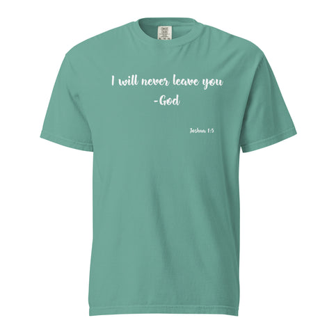 -Joshua 1:5 | T-Shirt (White Letters)