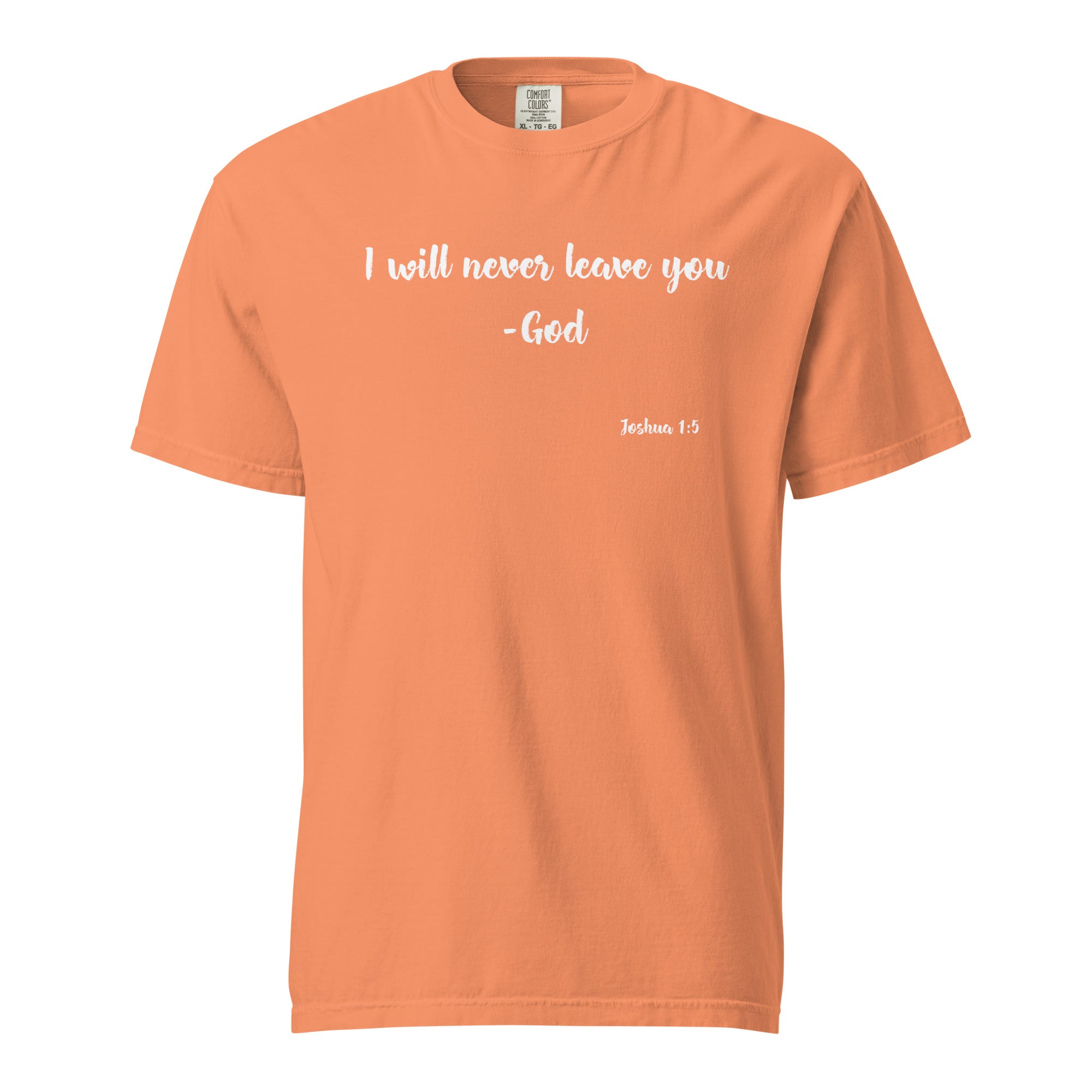 -Joshua 1:5 | T-Shirt (White Letters)