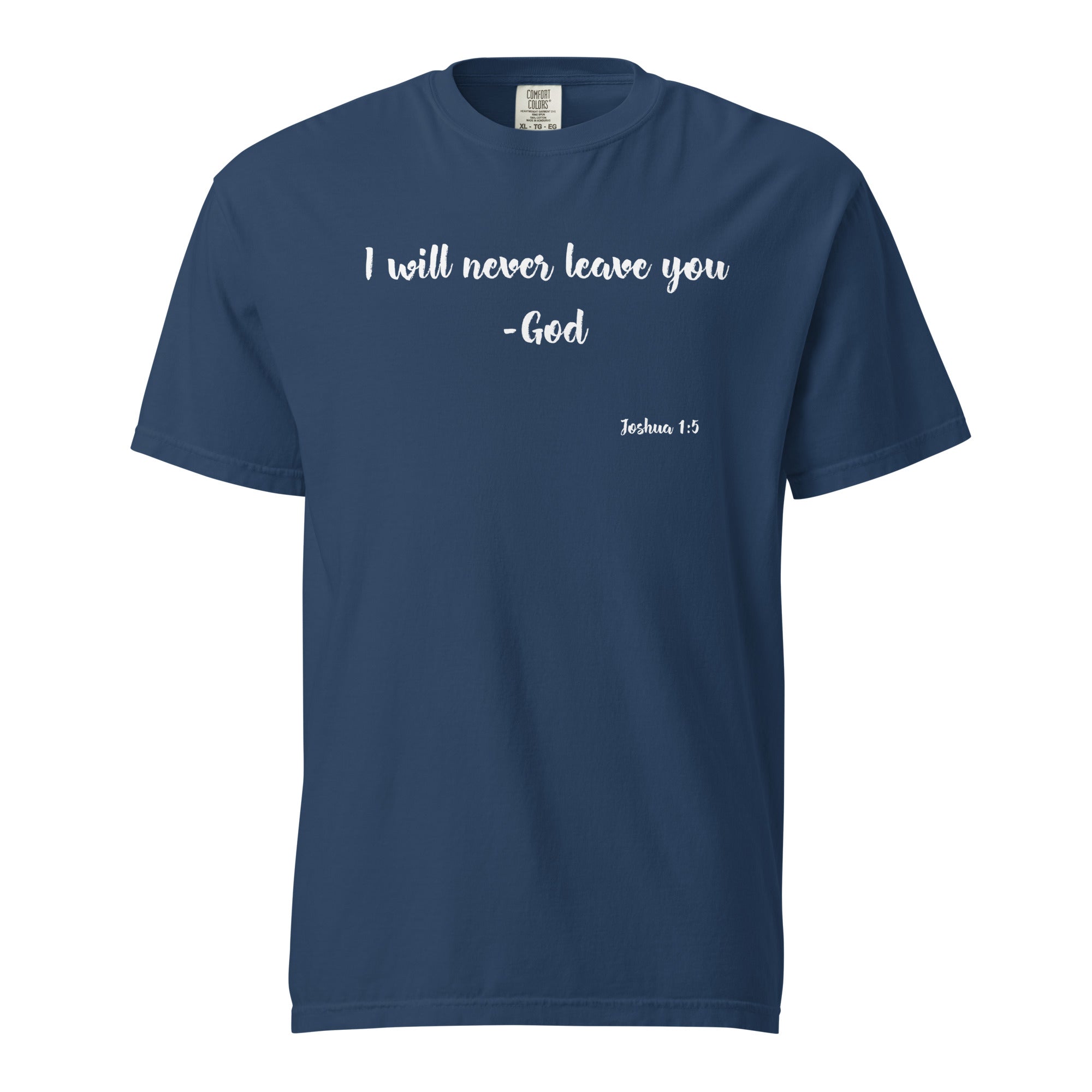 -Joshua 1:5 | T-Shirt (White Letters)