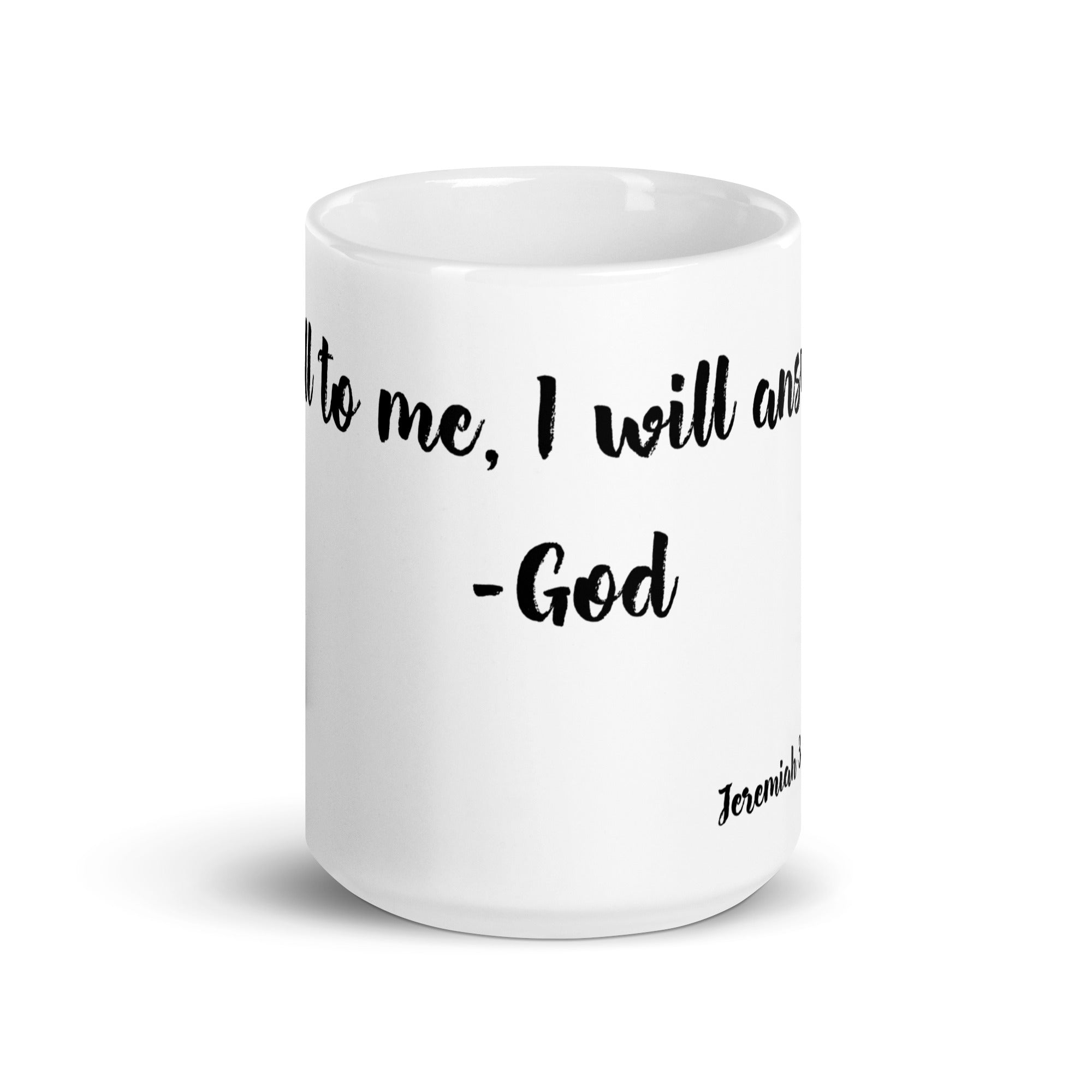 -Jeremiah 33:3 | White Mug