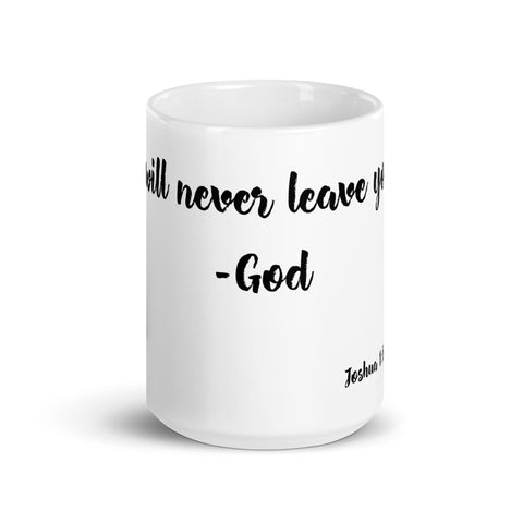 -Joshua 1:5 | White Mug