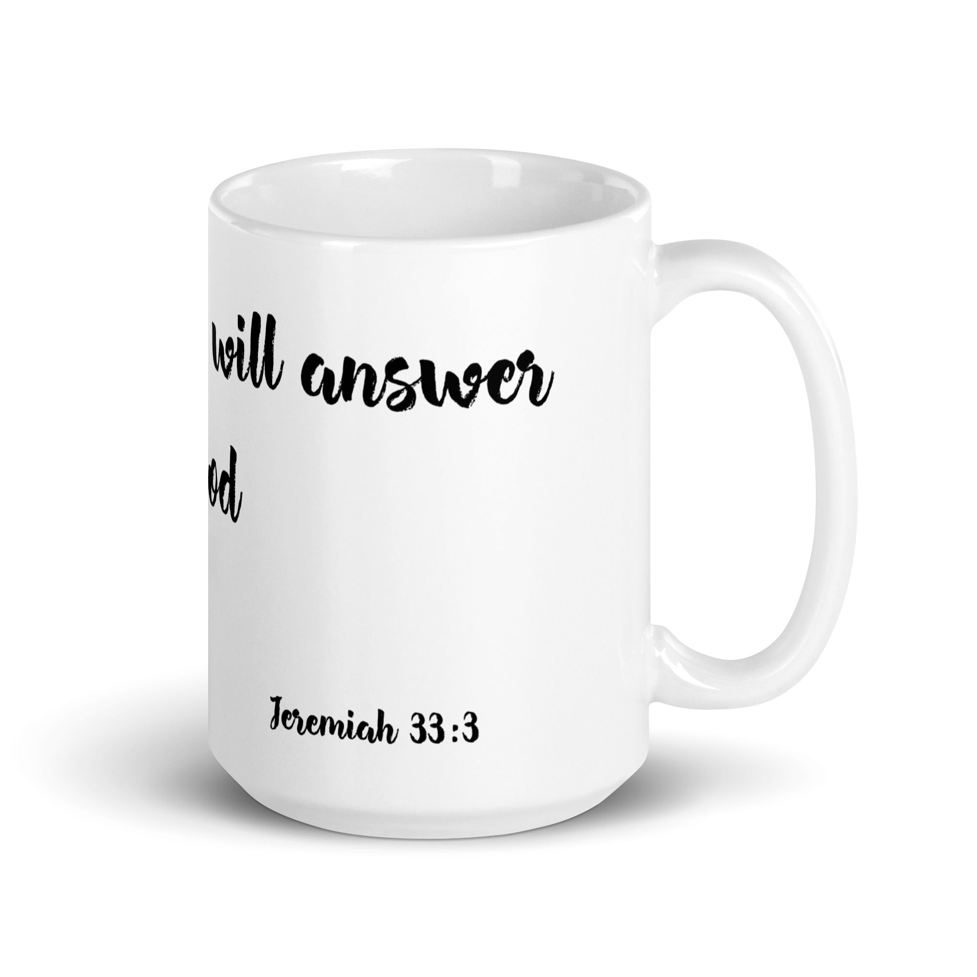 -Jeremiah 33:3 | White Mug