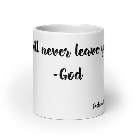 -Joshua 1:5 | White Mug